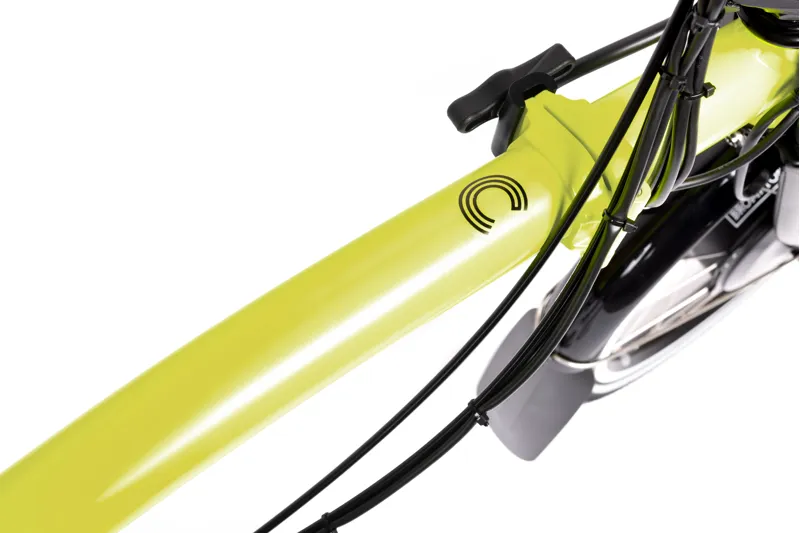 Brompton Electric C Line Urban High Bar 4 Speed Folding Bike 2024 in Yuzu Lime-6